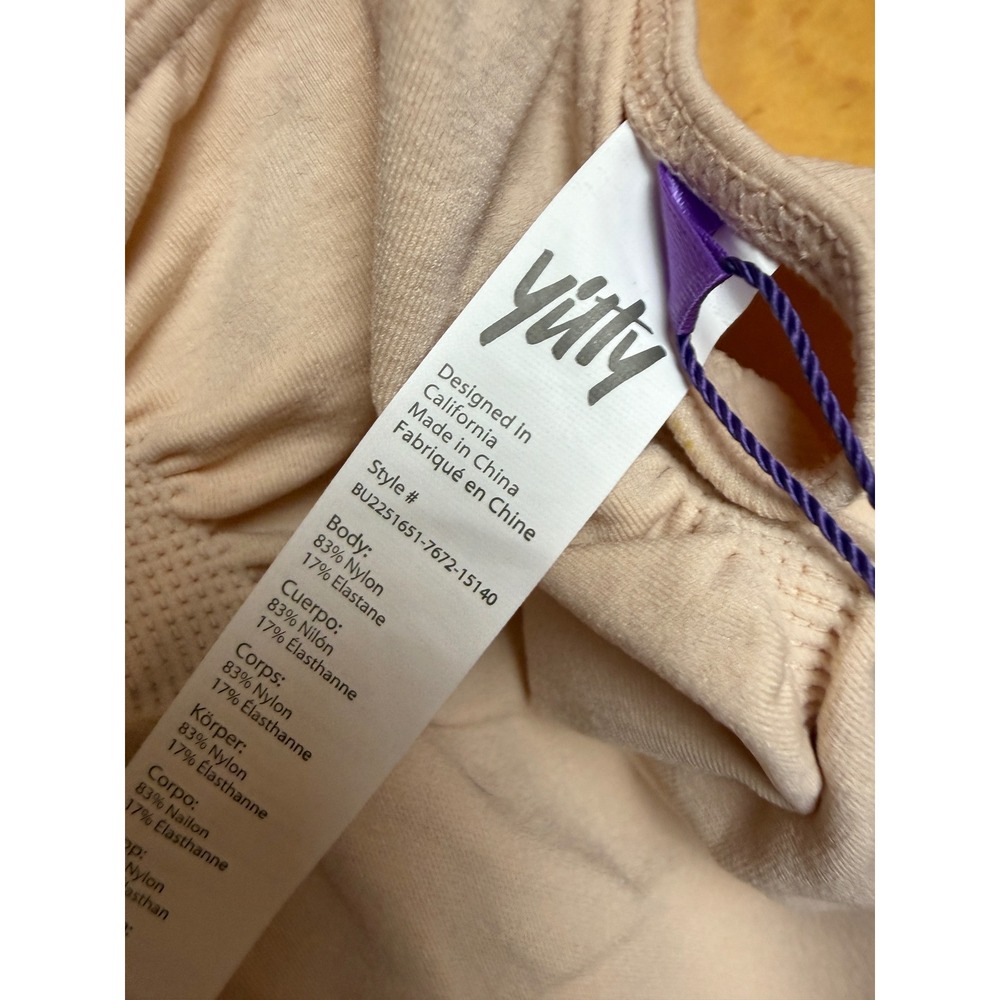 NWT Yitty Nearly Naked Shaping Thong Bodysuit Bad 4‎ Beige BU2251651 M/L - Picture 5 of 10